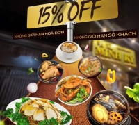 Giảm 15% từ 10 giờ đến 14 giờ hàng ngày